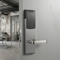 Système de serrure de porte électronique sans clé RFID en acier inoxydable poli YGS Sdk Security Anti-Theft pour hôtel
