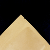 Pochette debout personnalisée pochettes à fermeture éclair en papier kraft avec fenêtre mate et encoche déchirable pour les petites entreprises à la maison