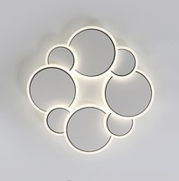 Plafonnier LED moderne fin et léger de style simple pour la maison intelligente, à montage en surface, pour chambre à coucher et salon