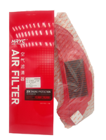 Filtre à air pour moto, élément de nettoyage d'admission, compatible avec YAMAHA NMAX155 NMAX N-MAX 155 2020, rouge, haut débit, lavable, réutilisable, haute qualité