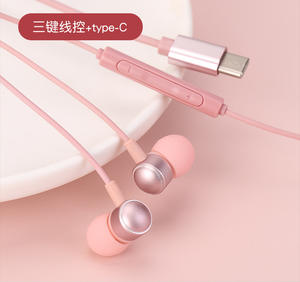 Fashion Design Headphone with <b>Mic</b> Headfree in Ear Wired Type C Earphone <b>Usb</b> c Headset - Product Image 4