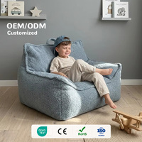 Canapé simple en mousse lavable et non toxique OEKO-TEX pour enfants, avec protection antidérapante pour la crèche, salon douillet pour enfants