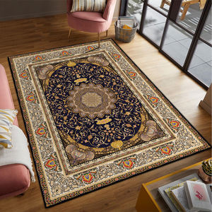 Tapis de prière moderne Ramadan auto-adhésif antidérapant en polaire imprimé, mousse polyester haute densité, épaisseur 17 mm pour salon - Product Image 1