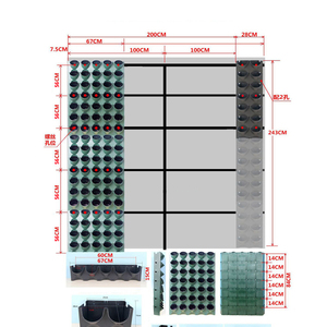 Cây Di Động Treo Tường Bằng Nhựa Hai Túi Có Thể Xếp Chồng Cây Trồng Vườn Ngoài Trời Cây Treo Tường Đứng Với Hệ Thống Tưới Tiêu - Product Image 4