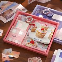 Ensemble cadeau de journalisation artistique vintage, kit de papeterie complet avec matériaux décoratifs pour les jeunes créatifs