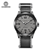 Montre mécanique automatique pour homme de style Ochstin, luxe, sport, élégante, grand cadran, mode, calendrier lumineux, bracelet en nylon
