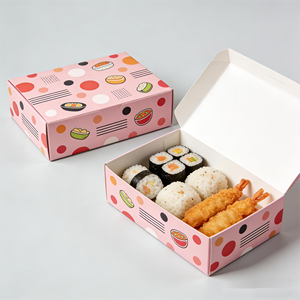Custom Waterproof Rigid Paper <b>Box</b> for Sushi & Burger Meals with Magnetic Closure and Handle-Eco-Friendly Takeaway Packaging - Product Image 6