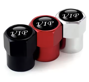 Tappi Valvola Esagonali Colorati in Acciaio Inossidabile per Cerchioni Auto Moto Bici con Logo Personalizzato Facile Installazione - Product Image 6