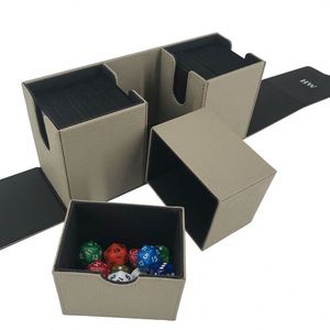 Boîte à cartes en PU sur le thème de Spider-Man, grise, personnalisée, pour cartes à collectionner, jeu de société, coins carrés, durable, portable - Product Image 1