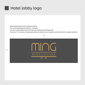 Custom Modern Design Metal Door <strong>Number</strong> Sign Plate Hollow <strong>House</strong> Room Door Signage For Hotels - Product Image 2