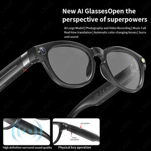 LIGE BWQ8 4K Video Smart occhiali chiamata registrazione all'aperto occhiali sportivi con fotocamera indossabile per occhiali 32G memoria aperta sul Computer - Product Image 6