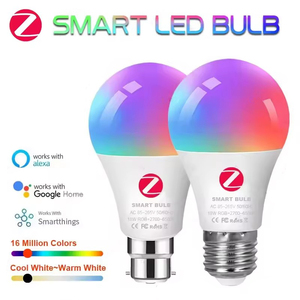 Bombilla LED Inteligente Zigbee 3.0, 110V 220V, E27 B22, Lámparas RGBCW, Funciona con <span class=keywords><strong>Alexa</strong></span> <span class=keywords><strong>Echo</strong></span> <span class=keywords><strong>Plus</strong></span>, Google Home Assistant, Control por Voz, APP, 2MQTT - Product Image 1