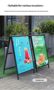Expositor de Carteles para Exteriores, Vertical, de Doble Cara, Metálico, con Base, Reemplazable, Modelo para Promoción y Reclutamiento - Product Image 5
