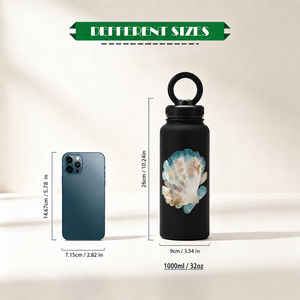 Vacuum Insulated Stainless Steel Travel Water Bottle Magnetic Phone Mount Lid Custom Shell Pattern Multiple Capacity Options - Product Image 2
