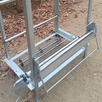 Écarteur de fumier manuel à manivelle, grattoir à fumier pour poulaillers, sans électricité, grattoir à fumier qui économise le travail.
