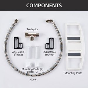 Asiento de <span class=keywords><strong>inodoro</strong></span> bidé inteligente manual no eléctrico con presión de agua ajustable, agua fría y doble boquilla, económico - Product Image 6