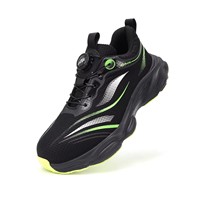 Chaussures de sécurité industrielles JIANKUN en maille respirante, anti-perforation, anti-choc, résistantes à l'usure, avec embout en acier et semelle antidérapante pour hommes
