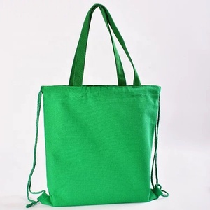 Colores personalizables fábrica al por mayor poliéster lona algodón personalizar bolsa con cordón logotipo personalizado para uso escolar mochila - Product Image 5