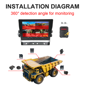 PWAS AI Bsd Warn warnsystem Kollision vermeidung system mit 40m Näherung radar für schwere Nutzfahrzeuge - Product Image 3