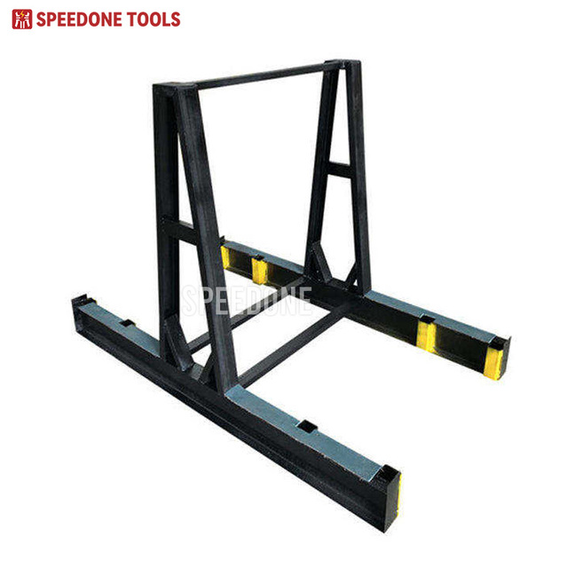 Promotional High Quality A-Frame Display Rack With Safety Pole Featuring Glass Stone Slab Stand for Material Handling Equipment