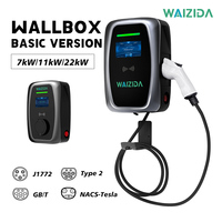 NOUVEAU WAIZIDA Modèle a UL2231 32A/48A J1772 Type 1 AC ETL ENERGY STAR Certifié Wallbox Station de Recharge pour Voitures Électriques Chargeur EV