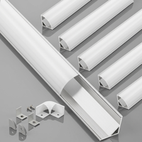 Profilé en alliage d'aluminium pour éclairage linéaire à montage en surface, bande LED durable, profil LED pour plafond