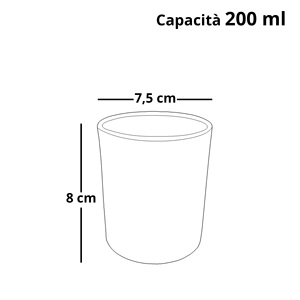 Bicchiere in Terracotta Fatto a Mano Barone, Diametro 7,5x8 cm, Capacità 200 ml, Stoviglie Rustiche Senza Manico - Product Image 4