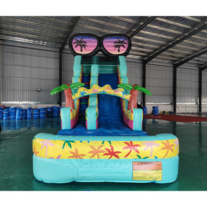 Tobogán Acuático Inflable <span class=keywords><strong>con</strong></span> Forma <span class=keywords><strong>de</strong></span> Palmera para Parques <span class=keywords><strong>de</strong></span> Diversiones Tropicales, para <span class=keywords><strong>Vacaciones</strong></span> en la Playa, <span class=keywords><strong>con</strong></span> <span class=keywords><strong>Piscina</strong></span> Desmontable y Cierres <span class=keywords><strong>de</strong></span> Velcro - Product Image 2