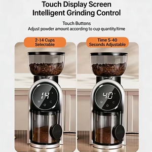 เครื่องบดกาแฟไฟฟ้าแบบสมาร์ทดิสเพลย์ - เครื่องบดเอสเพรสโซแบบปรับได้พร้อมหน้าจอ LCD - Product Image 2