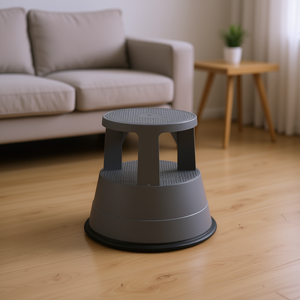 <b>Step</b> <b>Stool</b> Gray Non-Slip Rubber Platform 330 Lbs Capacity Home Furniture Living Room <b>Stool</b> Modern Minimalist Design - Product Image 2