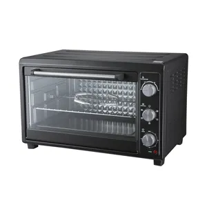 Peralatan Toko Roti Komersial Oven Atas Meja Konveksi Microwave Brick Pizza Oven Lele Merokok Oven Listrik