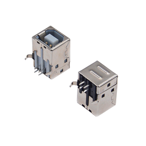 Connecteur USB 2.0 Type-A Femelle, Montage encastré à profil bas avec oreilles de fixation, Options de montage vertical traversant ou SMT complet, Isolant - Product Image 5