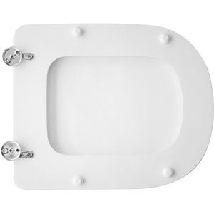 Asiento de Inodoro Moderno y Alargado para Dolomite Vaso Gemma 2, Accesorio de Baño de Plástico PP con Función de Control Remoto - Product Image 3