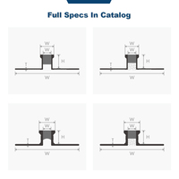 Profilé de joint de dilatation en aluminium pré-encollé sur mesure pour carrelage, garniture décorative pour carrelage