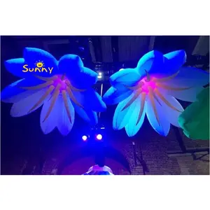 Inflatable hoa Led Đảng Inflatable hoa với đèn LED đầy màu sắc LED Inflatable hoa