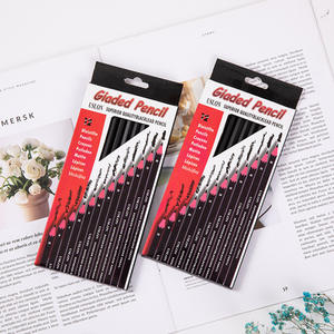 신보웬 아트 세트 12개입 8b 7b 6b 5b 4b 3b 2b B Hb 2h 스케치 연필 세트 스케치 펜 그래파이트 연필 세트 - Product Image 1