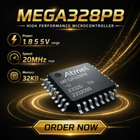 Microcontrolador AVR ATmega328P de 8 bits, MCU con Flash de 32KB, 2KB de RAM, 23 I/O, TQFP-32 para Placa de Control