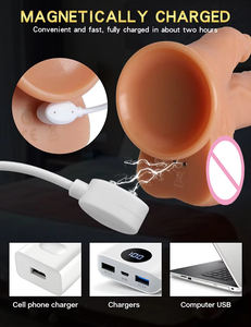 Vibrateur réaliste télécommandé avec 9 vibrations, 3 fonctions télescopiques, léchage de langue et chauffage, pour adultes - Product Image 5