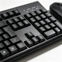 Keyboard Nirkabel Ukuran Penuh 104-Tombol Harga Pabrik dengan Mouse Nirkabel Optik USB 2.4GHz untuk PC Tablet