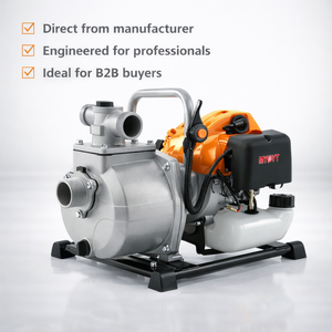 <span class=keywords><strong>Bomba</strong></span> <span class=keywords><strong>de</strong></span> <span class=keywords><strong>Agua</strong></span> <span class=keywords><strong>de</strong></span> Alta Presión a <span class=keywords><strong>Gasolina</strong></span> <span class=keywords><strong>de</strong></span> 1.65KW y 52cc, 1 Cilindro, 2 Tiempos, Refrigerada por Aire, Succión <span class=keywords><strong>de</strong></span> 8.5m, Elevación <span class=keywords><strong>de</strong></span> 38m, Caudal <span class=keywords><strong>de</strong></span> 8.5m/H - Product Image 1