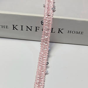 Cinta de Lentejuelas Brillantes Tejidas Multicolor con Encaje de Purpurina para Accesorios de Prendas, <span class=keywords><strong>Vestidos</strong></span> de Fiesta, Bolsos y Decoración Textil del Hogar - Product Image 6