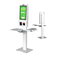 Paiement Kiosque libre-service Système Pos Machine de commande à écran tactile Kiosque de paiement avec imprimante Scanner