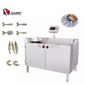 Industrial Frozen Fresh Shell shrimp peeler machine Butterfly Split for peeling shrimp Sushi Seafood