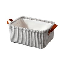 Panier de rangement pour vêtements sales en flanelle, portable, grande capacité, tissu, vêtements, pantalons, chaussettes, sous-vêtements, cube de rangement pour jouets de bureau