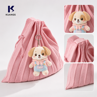 Set Unico Personalizzabile di Portachiavi in Peluche e Charm per Borsa Lavorato a Maglia per Regali Aziendali di Addio