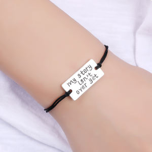 Mes histoires ne sont pas encore terminées Diabète de type 1 Type 2 Diabétique Puzzle Pieces Autisme Sensibilisation Ruban Charm <span class=keywords><strong>Bracelet</strong></span> pour Femme - Product Image 4