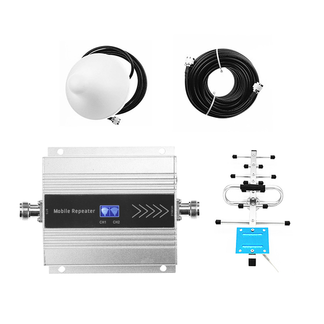 Mini LTE 1800 MHz mobile signal repeater portable indoor amplifier boosters 3g 4g network signal booster with Yagi Antenna