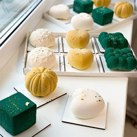 Boîtes Rigides en Carton PVC Transparent Personnalisables pour Gâteaux et Desserts, Paquets de 4/6, Revêtement UV, pour Donuts, Pâtisseries et Produits de Boulangerie (Vente en Gros)