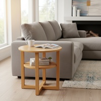 Table basse/de canapé double couche à bords arrondis |   Meubles de salon modernes et peu encombrants pour salons, chambres, salles à manger et bureaux