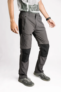 Vente chaude de pantalons de trekking convertibles pour hommes avec pantalons <span class=keywords><strong>d</strong></span>étachables à shorts pantalons Softshell respirants pour la randonnée personnalisée - Product Image 6